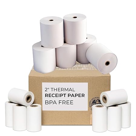 Thermal Receipt Paper Roll - 58mm (2 inch) x 15 Meter (Pack of 30)