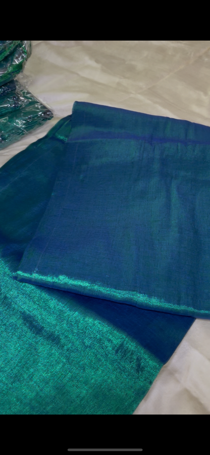 Peacock Mul Tissue Saree | Elegant, Lightweight & Premium Designer Saree