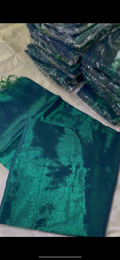Peacock Mul Tissue Saree | Elegant, Lightweight & Premium Designer Saree