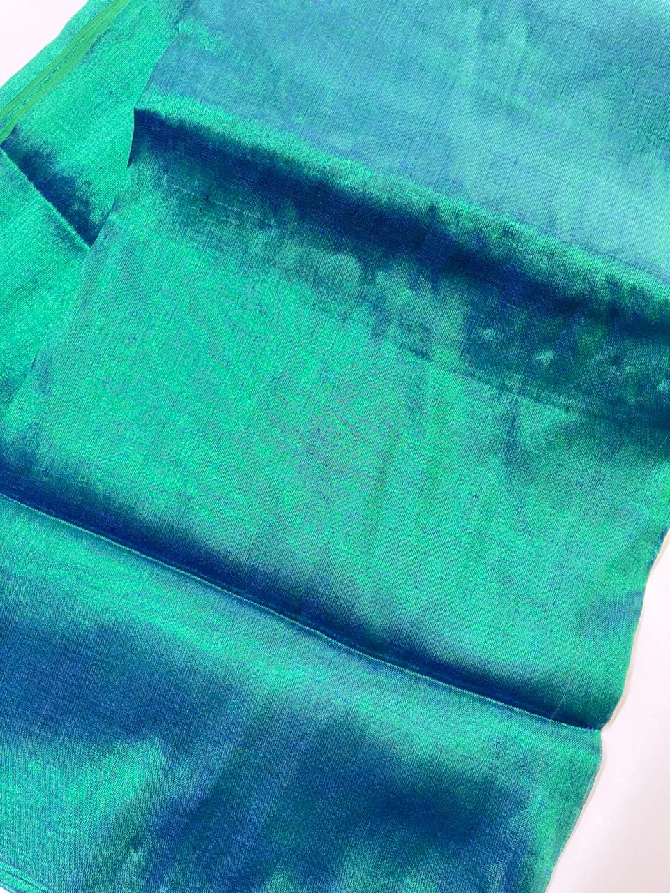 Peacock Mul Tissue Saree | Elegant, Lightweight & Premium Designer Saree